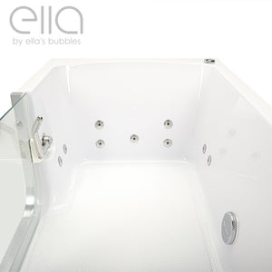 Ella's Bubbles Laydown 30x60 Walk in Bathtub with Drain LA3060