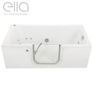 Ella's Bubbles Laydown 30x60 Walk in Bathtub with Drain LA3060