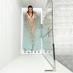Ella's Bubbles Laydown 32x72 Walk-In Tub with Shower Screen LA3272
