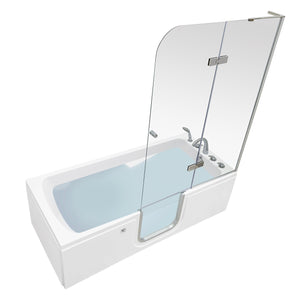Ella's Bubbles Laydown 32x72 Walk-In Tub with Shower Screen LA3272