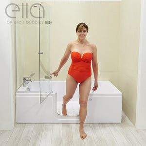 Ella's Bubbles Laydown 32x72 Walk-In Tub with Shower Screen LA3272