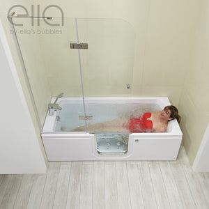 Ella's Bubbles Laydown 32x72 Walk-In Tub with Shower Screen LA3272