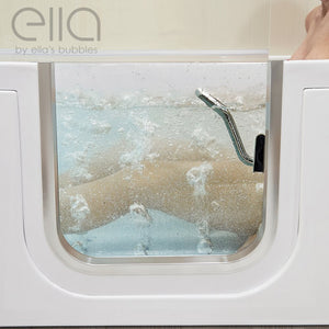 Ella's Bubbles Laydown 32x72 Walk-In Tub with Shower Screen LA3272