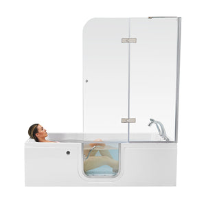 Ella's Bubbles Laydown 32x72 Walk-In Tub with Shower Screen LA3272