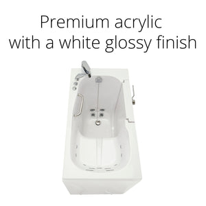 Ella's Bubbles Mobile 26"x45 Acrylic Walk-In Bathtub with Swing Door, 2 Piece Fast Fill Faucet, 2" Drain OA2645