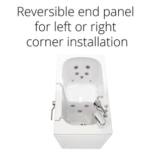 Ella's Bubbles Mobile 26"x45 Acrylic Walk-In Bathtub with Swing Door, 2 Piece Fast Fill Faucet, 2" Drain OA2645