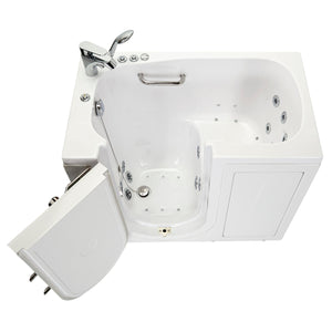 Ella's Bubbles Mobile 26"x45 Acrylic Walk-In Bathtub with Swing Door, 2 Piece Fast Fill Faucet, 2" Drain OA2645