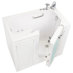 Ella's Bubbles Mobile 26"x45 Acrylic Walk-In Bathtub with Swing Door, 2 Piece Fast Fill Faucet, 2" Drain OA2645