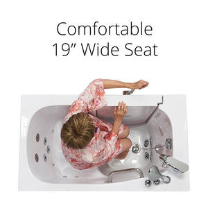 Ella's Bubbles Mobile 26"x45 Acrylic Walk-In Bathtub with Swing Door, 2 Piece Fast Fill Faucet, 2" Drain OA2645