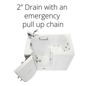 Ella's Bubbles Mobile 26"x45 Acrylic Walk-In Bathtub with Swing Door, 2 Piece Fast Fill Faucet, 2" Drain OA2645