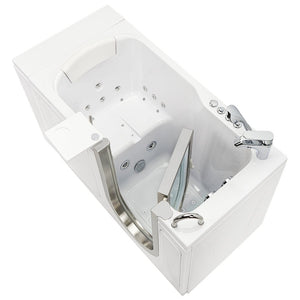 Ella's Bubbles Petite 28"x52" Acrylic Walk-In Bathtub with 5 Piece Fast Fill Faucet