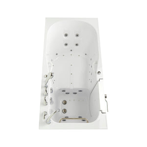 Ella's Bubbles ShaK Model 36"x72" Acrylic Air and Hydro Massage with Independent Foot Massage Walk-In Bathtub with 5 Piece Fast Fill FaucetT OA3672