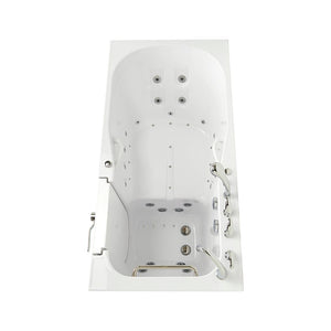 Ella's Bubbles ShaK Model 36"x72" Acrylic Air and Hydro Massage with Independent Foot Massage Walk-In Bathtub with 5 Piece Fast Fill FaucetT OA3672