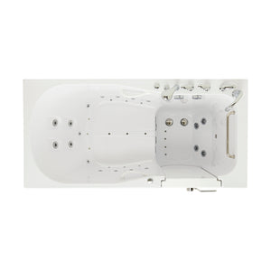Ella's Bubbles ShaK Model 36"x72" Acrylic Air and Hydro Massage with Independent Foot Massage Walk-In Bathtub with 5 Piece Fast Fill FaucetT OA3672