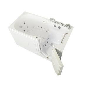 Ella's Bubbles ShaK Model 36"x72" Acrylic Air and Hydro Massage with Independent Foot Massage Walk-In Bathtub with 5 Piece Fast Fill FaucetT OA3672