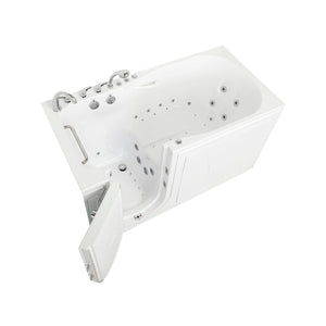 Ella's Bubbles ShaK Model 36"x72" Acrylic Air and Hydro Massage with Independent Foot Massage Walk-In Bathtub with 5 Piece Fast Fill FaucetT OA3672