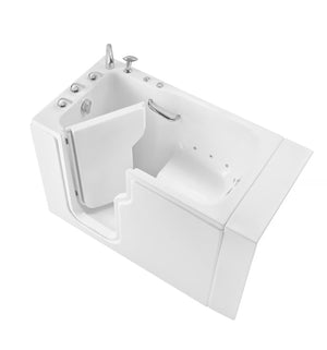 Ella's Bubbles Standard 30″x52” Acrylic Hydro Therapy Massage Walk In Bathtub ES3052H