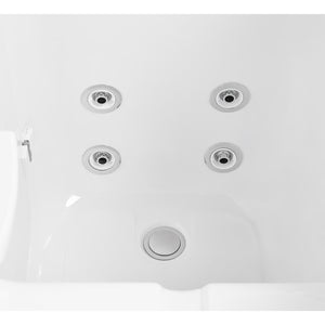 Ella's Bubbles Standard 30″x52” Acrylic Hydro Therapy Massage Walk In Bathtub ES3052H