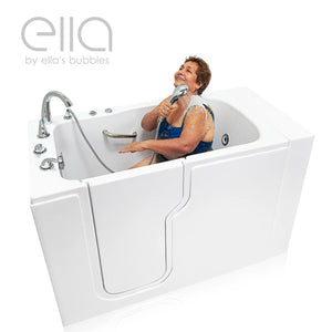 Ella's Bubbles Standard 30″x52” Acrylic Hydro Therapy Massage Walk In Bathtub ES3052H