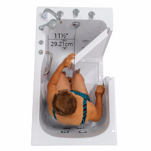 Ella's Bubbles Standard 30″x52” Acrylic Hydro Therapy Massage Walk In Bathtub ES3052H