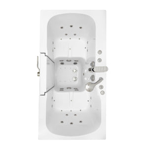Ella's Bubbles Tub4Two 32"x60" Hydro + Air Massage with Independent Foot Massage Acrylic Two Seat Walk in Tub TO2SA3260