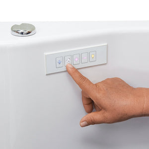 Ella's Bubbles Tub4Two 32"x60" Hydro + Air Massage with Independent Foot Massage Acrylic Two Seat Walk in Tub TO2SA3260