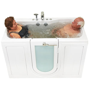 Ella's Bubbles Tub4Two 32"x60" Hydro + Air Massage with Independent Foot Massage Acrylic Two Seat Walk in Tub TO2SA3260