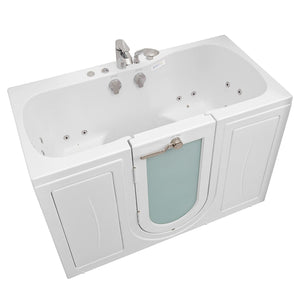 Ella's Bubbles Tub4Two 32"x60" Hydro + Air Massage with Independent Foot Massage Acrylic Two Seat Walk in Tub TO2SA3260