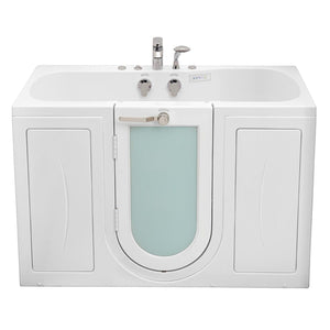 Ella's Bubbles Tub4Two 32"x60" Hydro + Air Massage with Independent Foot Massage Acrylic Two Seat Walk in Tub TO2SA3260