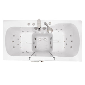 Ella's Bubbles Tub4Two 32"x60" Hydro + Air Massage with Independent Foot Massage Acrylic Two Seat Walk in Tub TO2SA3260