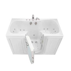 Ella's Bubbles Tub4Two 32"x60" Hydro + Air Massage with Independent Foot Massage Acrylic Two Seat Walk in Tub TO2SA3260