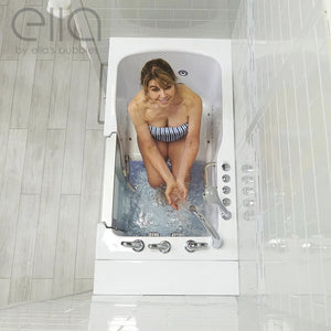 Ella's Bubbles Ultra Acrylic Walk-In Tub 30″x52″ (76cmx132cm) Dual Drain Technology HHDS3052