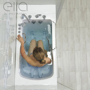Ella's Bubbles Ultra Acrylic Walk-In Tub 30″x52″ (76cmx132cm) Dual Drain Technology HHDS3052