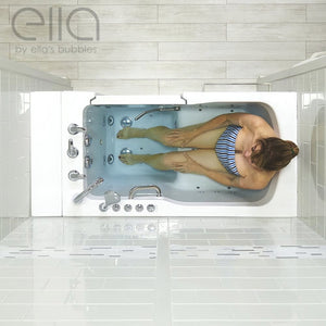 Ella's Bubbles Ultra Acrylic Walk-In Tub 30″x52″ (76cmx132cm) Dual Drain Technology HHDS3052