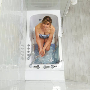 Ella's Bubbles Ultra Acrylic Walk-In Tub 30″x52″ (76cmx132cm) Dual Drain Technology HHDS3052