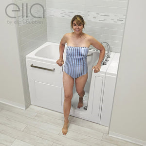 Ella's Bubbles Ultra Acrylic Walk-In Tub 30″x52″ (76cmx132cm) Dual Drain Technology HHDS3052