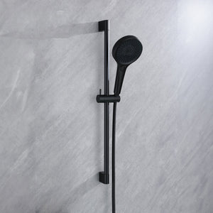 Ella's Bubbles Waterfall Bathtub Faucet Wall Mount with 24″ Slider and Hand Held Shower WMF