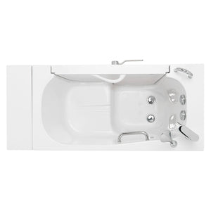 Ella's Bubbles Wheelchair Transfer 26"x52" Acrylic Walk-In Bathtub with Outward Swing Door, 2 Piece Fast Fill Faucet, 2" Dual Drain OLA2652