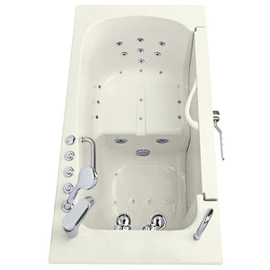 Ella's Bubbles Wheelchair Transfer 30"x52" Acrylic Walk-In Bathtub with 5 Piece Fast Fill Faucet OLA3052