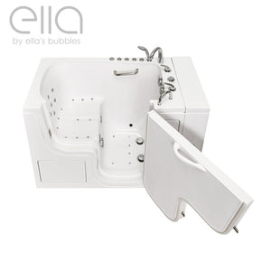 Ella's Bubbles Wheelchair Transfer 32"x52" Acrylic Walk-In Bathtub with Swing Door, 5 Piece Fast Fill Faucet, 2" Dual Drain OLA3252