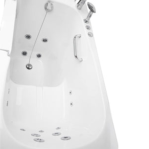 Ella's Bubbles Zen 30″x52″ Acrylic Hydro Inward Swing Door Massage Walk in Tub EZ3052