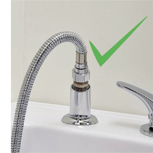 Ellas's Bubbles Leak Elimination Kit for Pull Out Hand Showers (5′ Hose with Barrel Connector) LEAK-ELIM