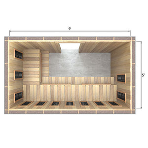 Finnmark Spectrum Plus™ 5' x 9' Infrared Heater Panel Kit, 5250 W, 240 V, 22 A SP5X9