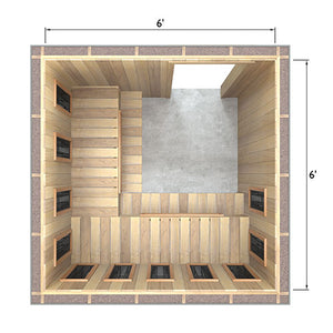 Finnmark Spectrum Plus™ 6' x 6' L-Shaped Infrared Heater Panel Kit, 4550 W, 240 V, 19 A SP6X6L