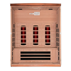 Golden Design Lugano 3 Person Full Spectrum Infrared Sauna - Canadian Hemlock DYN-6336-03 FS