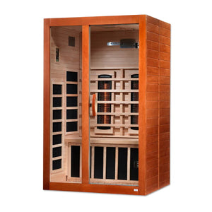 Golden Design Santiago 2 Person Full Spectrum Infrared Sauna – Canadian Hemlock DYN-6209-03 FS