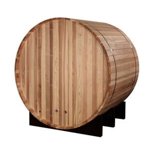 Golden Designs "Klosters" 6 Person Barrel Traditional Sauna - Pacific Cedar GDI-B006-01