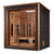 Golden Designs Visby 3 Person Outdoor-Indoor PureTech Hybrid Full Spectrum Sauna Canadian Red Cedar Interior GDI-8223-01