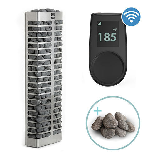 HUUM STEEL Mini 4STU Pkg STEEL Mini Series 3.5kW Sauna Heater Package 534-BDL-STEELM35STULB