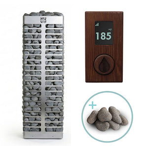 HUUM STEEL Series 10.5-kW Sauna Heater Package, Model 11STU 534-BDL-STEEL105STU